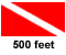 Dive Rated to 500 feet